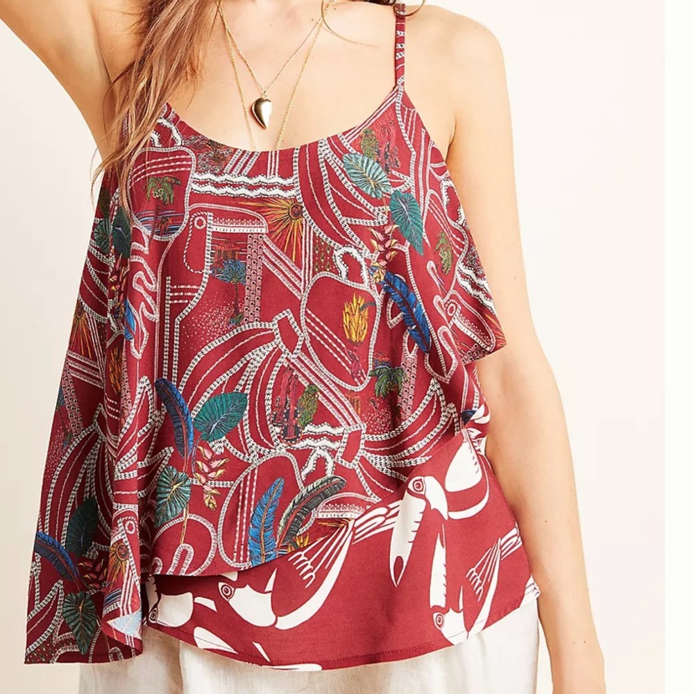 Anthropologie Farm Rio Benita Cami Tank Top Women Small